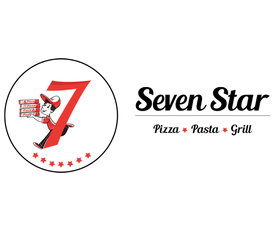 seven star logo black Seven Star Pizza Pasta Grill, Australia