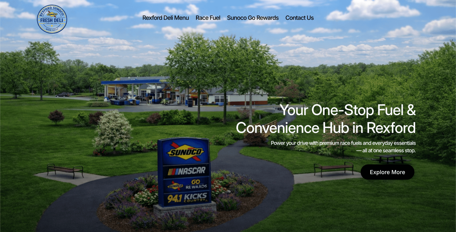 Rexford Sunoco website preview