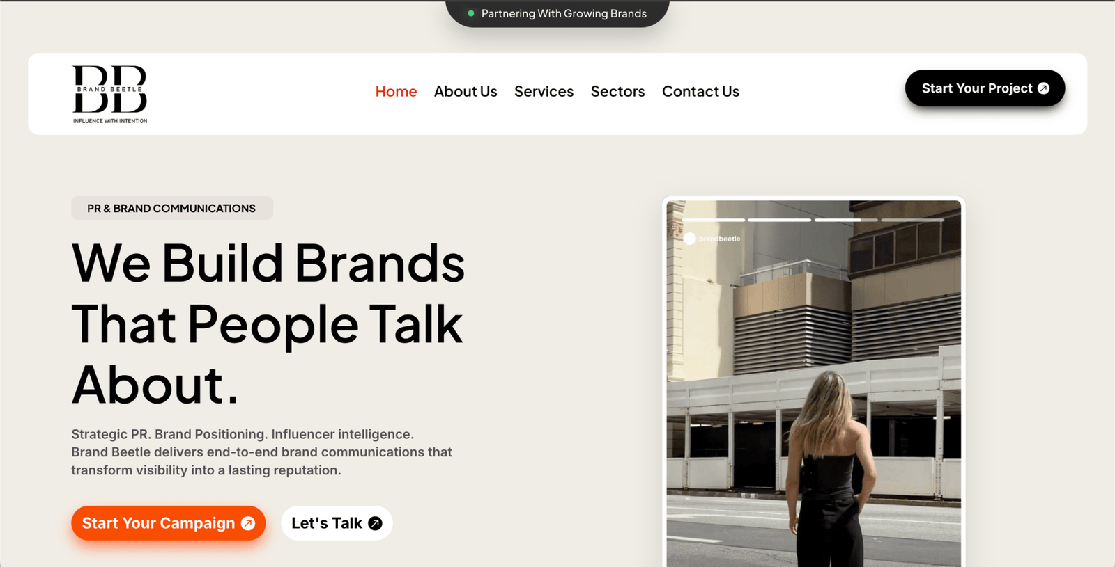 Brand Beetle website preview