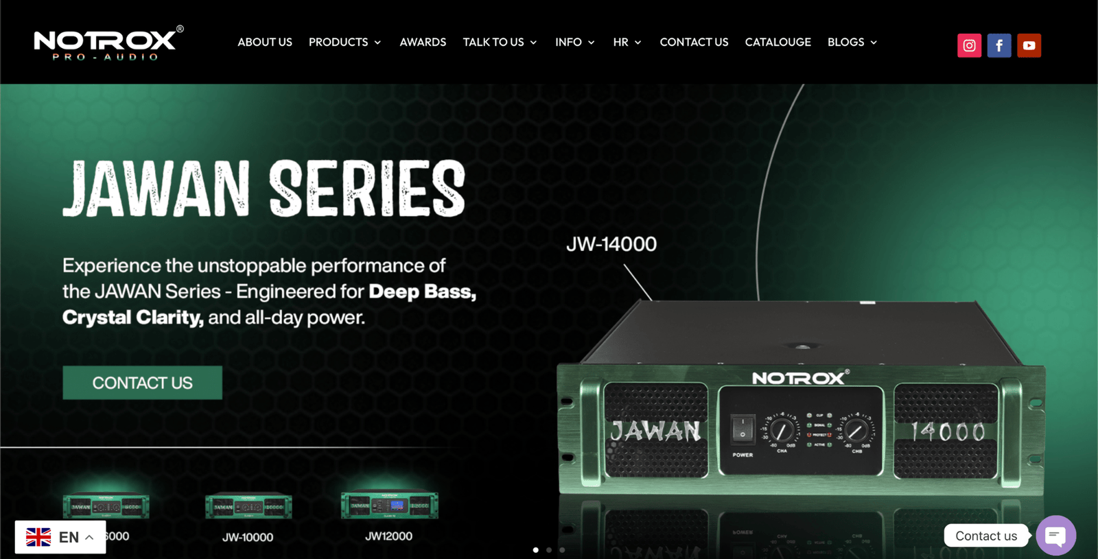 Notrox website preview